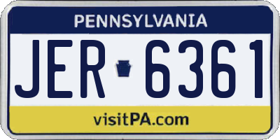 PA license plate JER6361