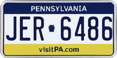 PA license plate JER6486
