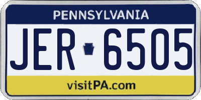 PA license plate JER6505