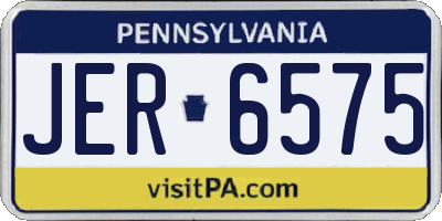 PA license plate JER6575
