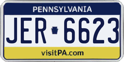 PA license plate JER6623