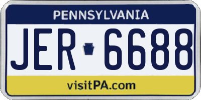 PA license plate JER6688