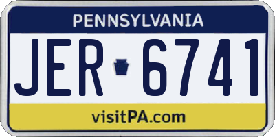 PA license plate JER6741