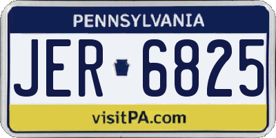 PA license plate JER6825