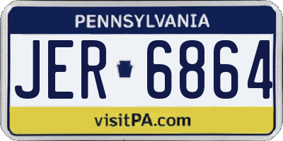 PA license plate JER6864