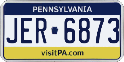 PA license plate JER6873