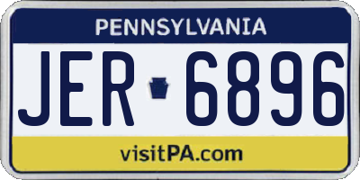 PA license plate JER6896