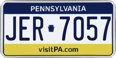 PA license plate JER7057