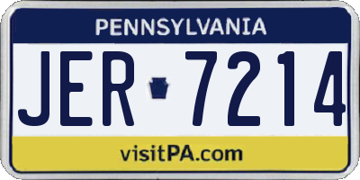 PA license plate JER7214