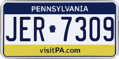 PA license plate JER7309