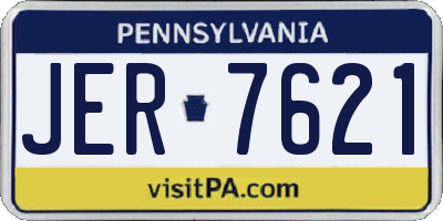 PA license plate JER7621