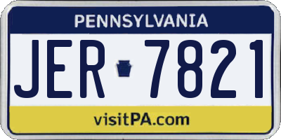 PA license plate JER7821