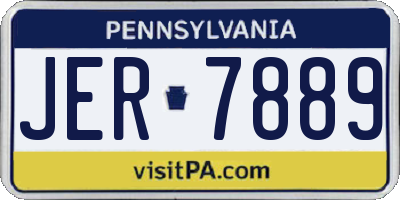PA license plate JER7889