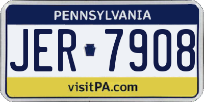 PA license plate JER7908