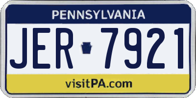 PA license plate JER7921
