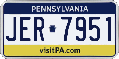 PA license plate JER7951
