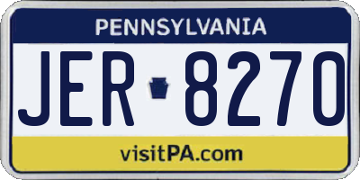 PA license plate JER8270
