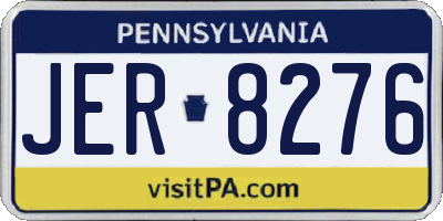 PA license plate JER8276