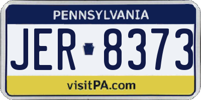 PA license plate JER8373