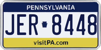 PA license plate JER8448