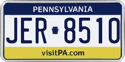PA license plate JER8510