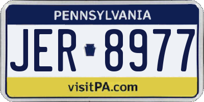 PA license plate JER8977