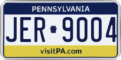 PA license plate JER9004