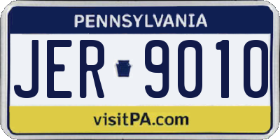 PA license plate JER9010