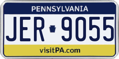 PA license plate JER9055