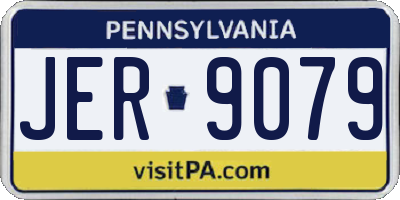 PA license plate JER9079