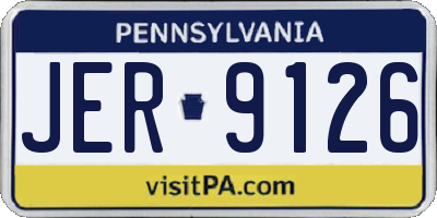 PA license plate JER9126
