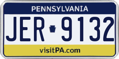 PA license plate JER9132