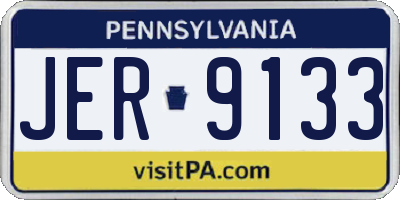 PA license plate JER9133