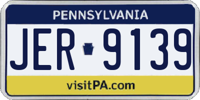 PA license plate JER9139