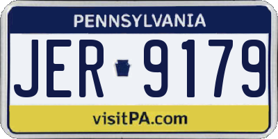 PA license plate JER9179