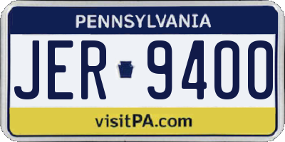 PA license plate JER9400