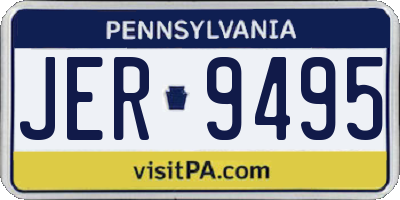 PA license plate JER9495