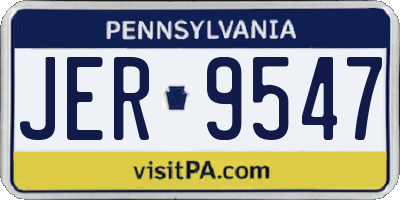 PA license plate JER9547