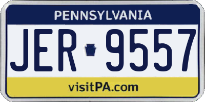 PA license plate JER9557