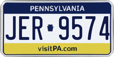 PA license plate JER9574