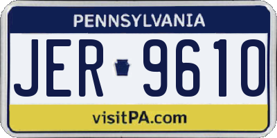 PA license plate JER9610