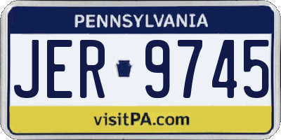 PA license plate JER9745