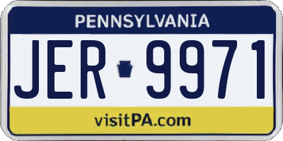 PA license plate JER9971