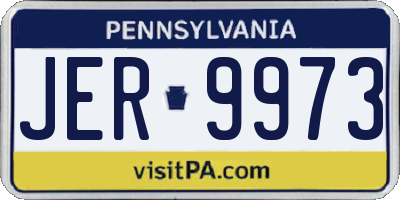 PA license plate JER9973