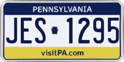 PA license plate JES1295
