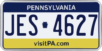 PA license plate JES4627