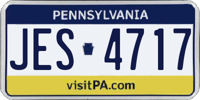 PA license plate JES4717