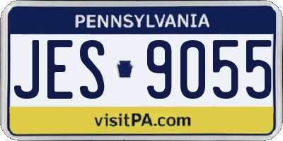 PA license plate JES9055