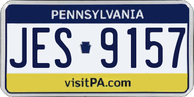 PA license plate JES9157