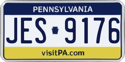 PA license plate JES9176